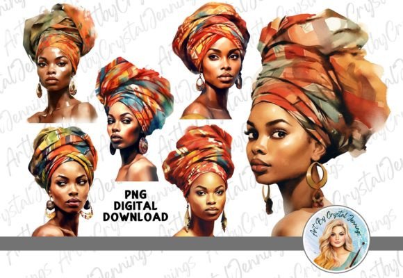 African Queen Watercolor Illustrations: A Designer Review