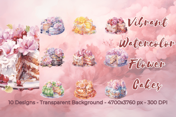 Floral Cake Illustrations: PNG Clipart Review